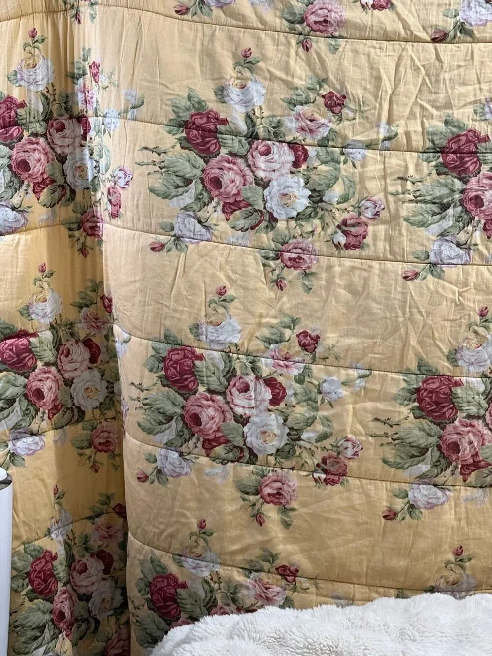 Ralph Lauren Full/Queen Size Comforter Sophie Brooke Yellow Floral Retired